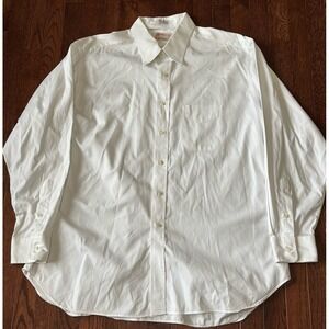 Vintage Gitman Bros Shirt Mens 17.5 35 USA Made TTX Pinpoint Finest 2x2 Oxford
